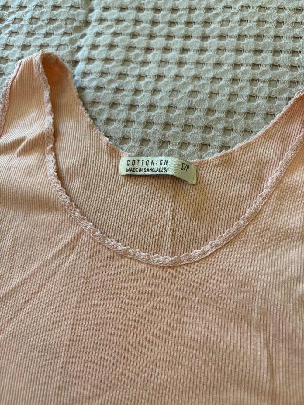 Cotton On Pink Ribbed Tank - Picture 2 of 3
